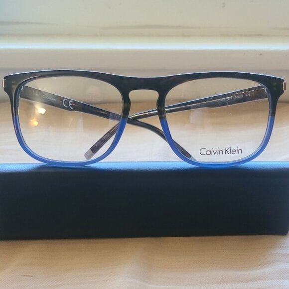 NEW AUTHENTIC CALVIN KLEIN GLASSES MODEL CK 5973, 54-19-145 , COLOR TORT-BLUE - Picture 2 of 3